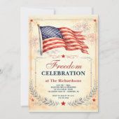 アメリカ愛国心 250周年 記念自由の祝祭 招待状 (正面)