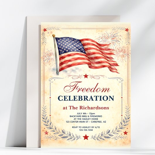 アメリカ愛国心 250周年 記念自由の祝祭 招待状