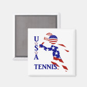アメリカ愛国心 MEN'Sテニス マグネット (正面/裏面)