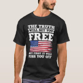 アメリカ愛国心The Truthはあなたを自由にする1 Tシャツ (正面)