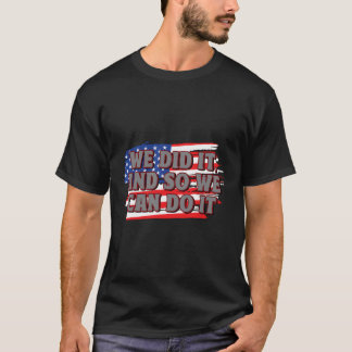 アメリカ愛国愛国主義のアメリカ独立主義を実行した Tシャツ