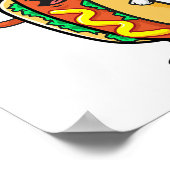 アメリカ愛国愛犬おもしろい国旗J第4位 ポスター (角)