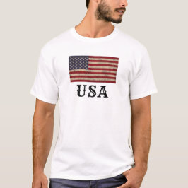アメリカ愛国旗デザイン Tシャツ