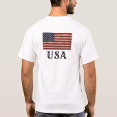 アメリカ愛国旗デザイン Tシャツ (裏面)