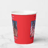 アメリカ愛国旗250周年記念 紙コップ (左)