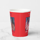 アメリカ愛国旗250周年記念 紙コップ (右)