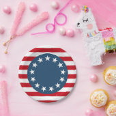 アメリカ愛国植民地時代 ペーパープレート (パーティー)