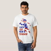 アメリカ愛国男子テニス Tシャツ (正面フル)