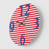 アメリカ愛国的なアクリル製の壁時計 ラージ壁時計 (傾斜)