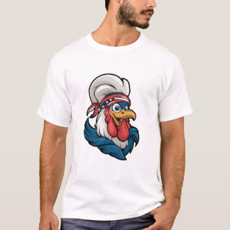 アメリカ愛国的なアメリカの7月のルースターシャツクラシック第4回 Tシャツ