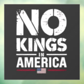 アメリカ愛国的なアメリカ国旗に王はいない ウィンドウサイン (シート3)