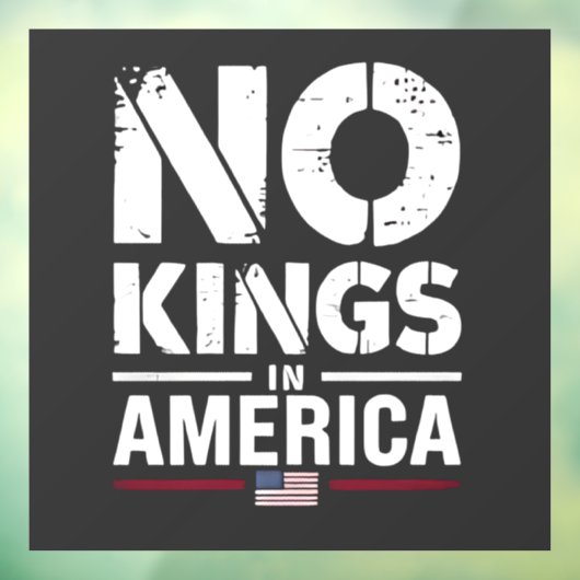 アメリカ愛国的なアメリカ国旗に王はいない ウィンドウサイン (シート3)