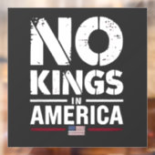 アメリカ愛国的なアメリカ国旗に王はいない ウィンドウサイン (シート2)