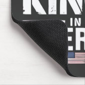 アメリカ愛国的なアメリカ国旗に王はいない マウスパッド (コーナー)