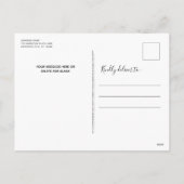 アメリカ愛国的なアメリカ国旗のクリスマスリース シーズンポストカード (裏面)