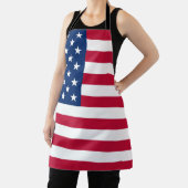 アメリカ愛国的なアメリカ国旗のスターストライプズBBQ エプロン (インサイチュ)