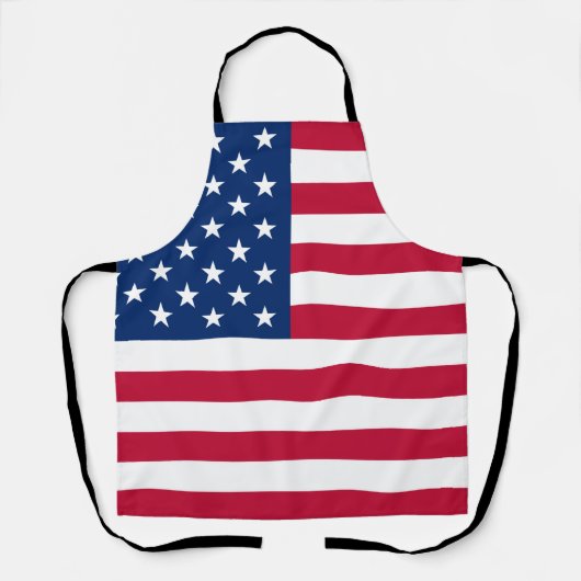 アメリカ愛国的なアメリカ国旗のスターストライプズBBQ エプロン (正面)