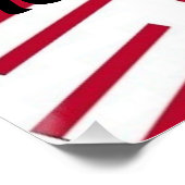 アメリカ愛国的なアメリカ国旗のタイル書道文字 ポスター (コーナー)