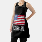 アメリカ愛国的なアメリカ国旗の女男性へ性キッズボーイ エプロン (インサイチュ)