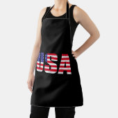 アメリカ愛国的なアメリカ国旗の女男性へ性キッズボーイ エプロン (インサイチュ)