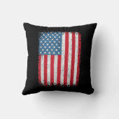 アメリカ愛国的なアメリカ国旗の女男性へ性キッズボーイ クッション (裏面)