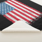 アメリカ愛国的なアメリカ国旗の女男性へ性キッズボーイ シェルパブランケット (3/4)