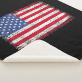 アメリカ愛国的なアメリカ国旗の女男性へ性キッズボーイ シェルパブランケット (3/4)