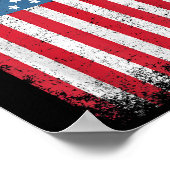 アメリカ愛国的なアメリカ国旗の女男性へ性キッズボーイ ポスター (角)