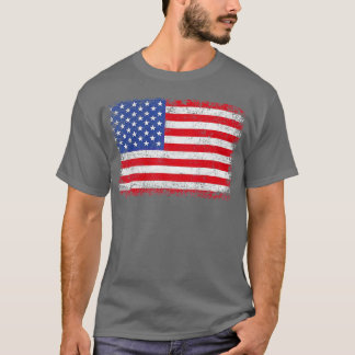 アメリカ愛国的なアメリカ国旗の女男性へ性キッズボーイ Tシャツ
