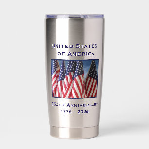 アメリカ愛国的なアメリカ国旗250周年記念 保温保冷タンブラー