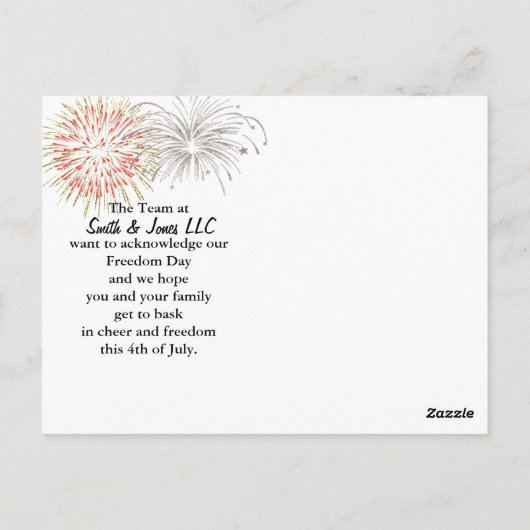 アメリカ愛国的なイエローゴムアヒル ポストカード (裏面)