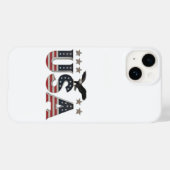 アメリカ愛国的なイーグル+スター国旗のデザインforプライド Case-Mate iPhoneケース (裏面 (横))