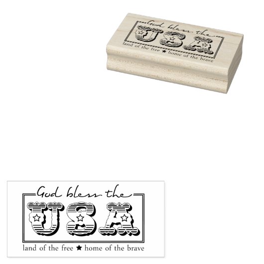アメリカ愛国的なゴムアートスタンプを祝福 ラバースタンプ (押印)