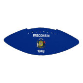 アメリカ愛国的なサッカーのウィスコンシン州旗 アメリカンフットボール (パネル)