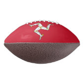 アメリカ愛国的なサッカーのマン島国旗 アメリカンフットボール (回転270)