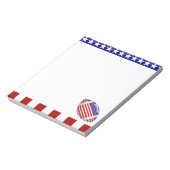 アメリカ愛国的なサッカースポーツ ノートパッド (回転)