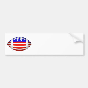 アメリカ愛国的なサッカースポーツ バンパーステッカー