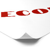 アメリカ愛国的なサッカースポーツ ポスター (角)