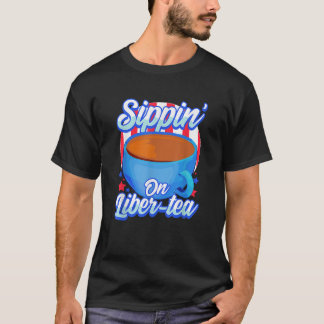 アメリカ愛国的なシピンオンリバー茶引用文自由4t tシャツ