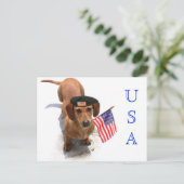 アメリカ愛国的なダシュント葉書 ポストカード