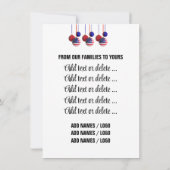 アメリカ愛国的なデコクリスマスカード ノートカード (裏面)