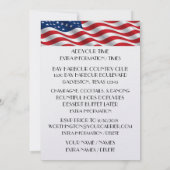 アメリカ愛国的なデコクリスマス招待状 招待状 (裏面)