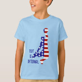 アメリカ愛国的なバスケットボール Tシャツ (正面)