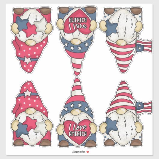 アメリカ愛国的な二組国旗の庭の格言 シール (シート)