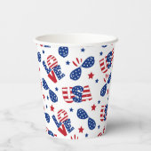 アメリカ愛国的な夏 紙コップ (裏面)