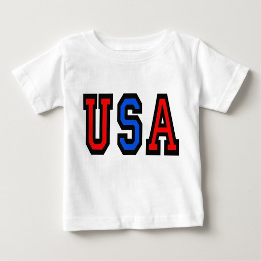 アメリカ愛国的な幼児Tシャツ ベビーTシャツ (正面)
