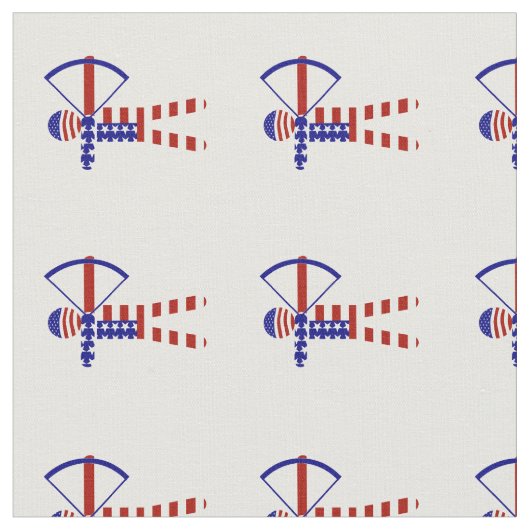 アメリカ愛国的な弓術 ファブリック (クローズアップ)