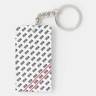 アメリカ愛国的な模様オリンピックチームスポーツおもしろい キーホルダー