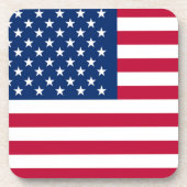 アメリカ愛国的な米国国旗の赤と青 コースター (正面)