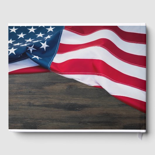 アメリカ愛国的な米国国旗の追悼式 ゲストブック (裏面)